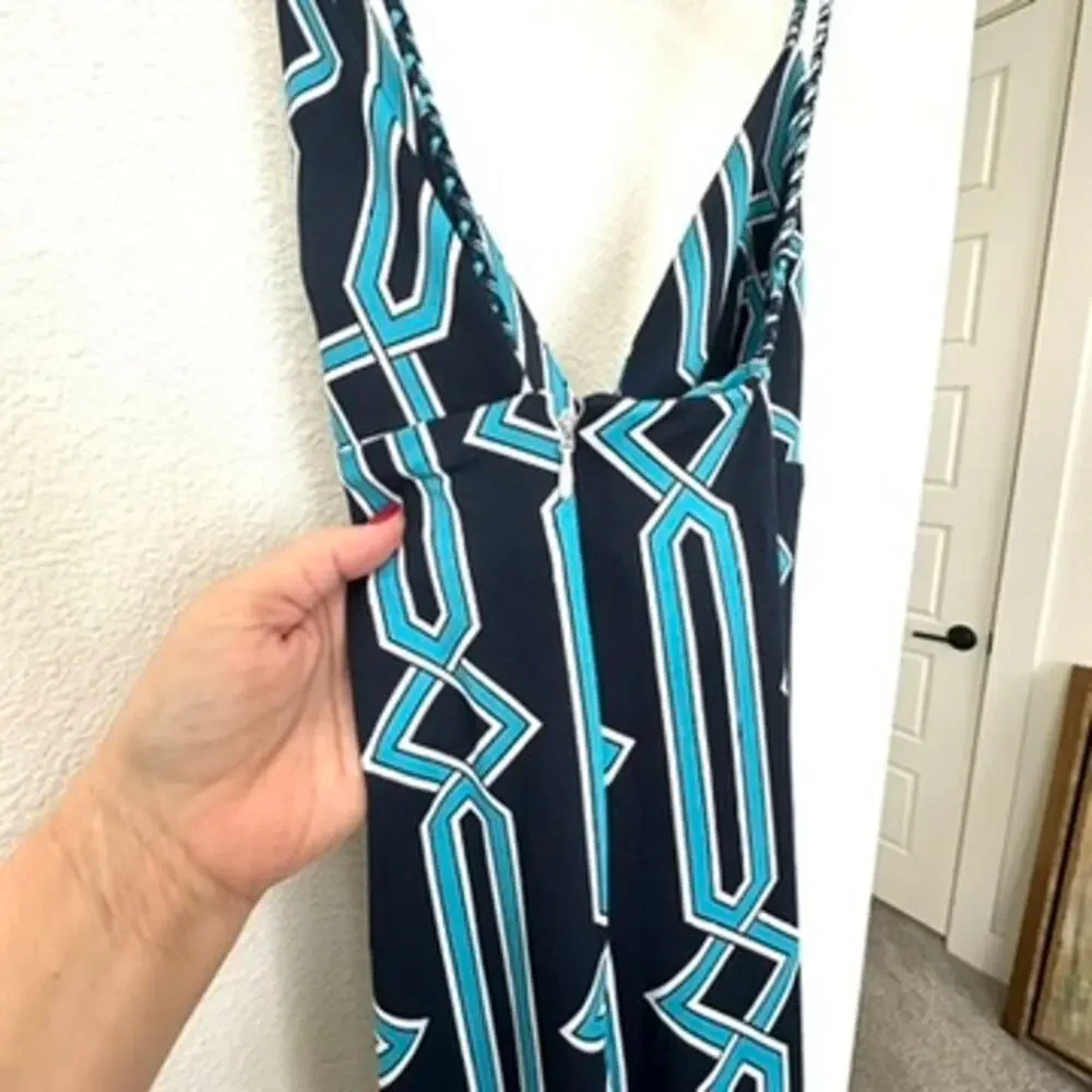 Julie Brown Olivia Maxi Multi Color Geometric New With Tags Size Medium NWT - Picture 5 of 10